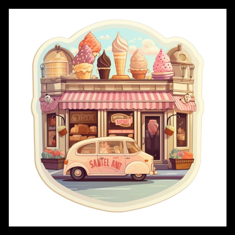 Blissful Scoops Cool Delights at a Busy Ice Cream
