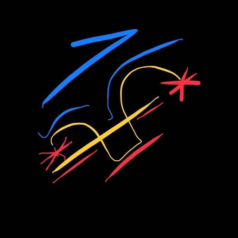 Abstraction sur T-shirt