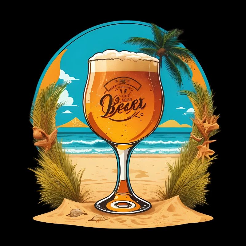 Strand Bier Glas
