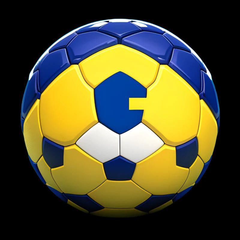 Yellow blue ball