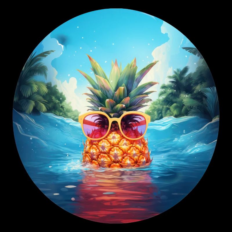 Floating pineapple
