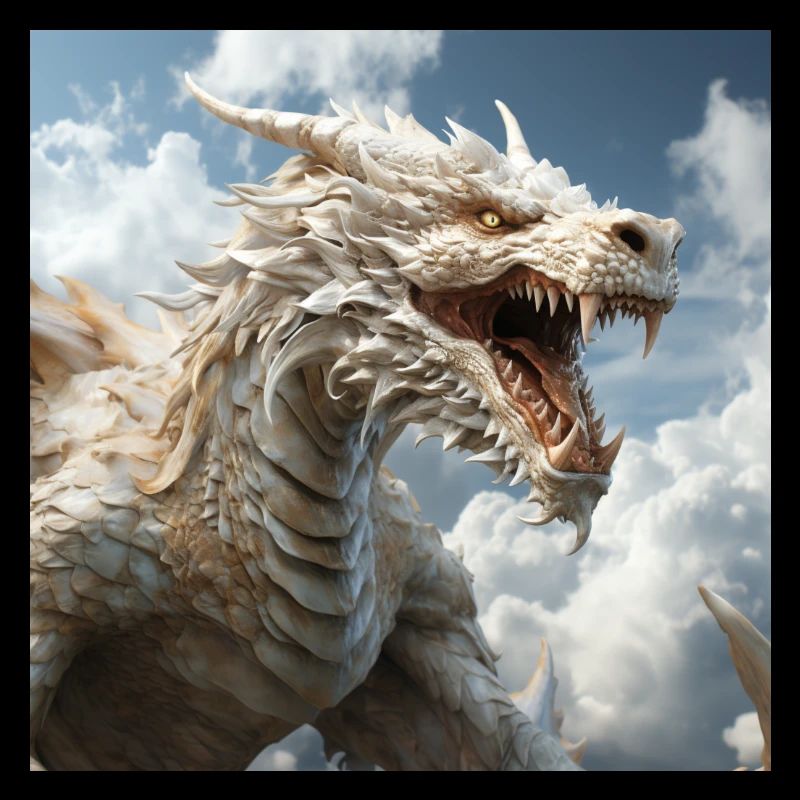 Weißer Drache