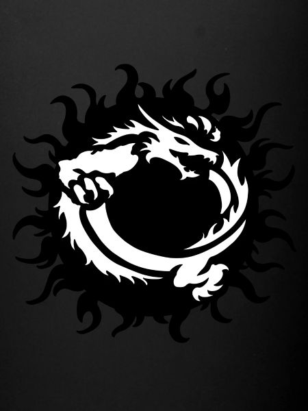 dragon16 noir fond blanc