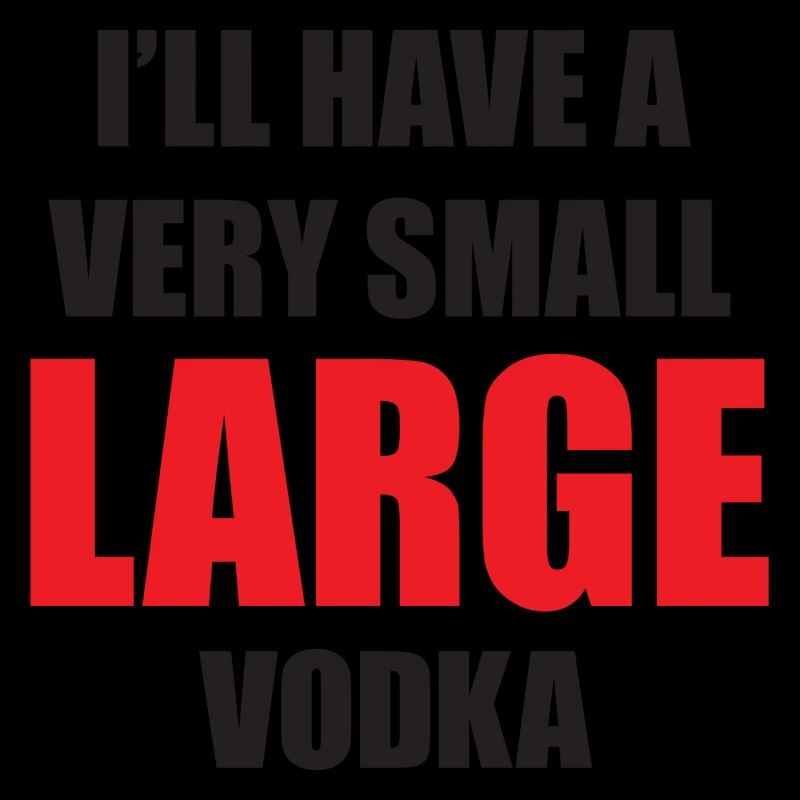 A very small large vodka black
