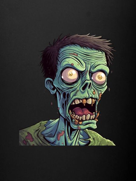 Dessin animé zombie