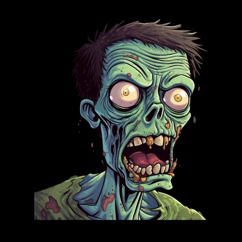 Dessin animé zombie