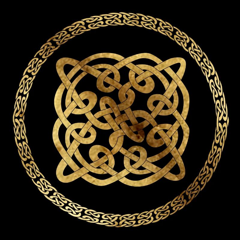Celtic9 black background parchment