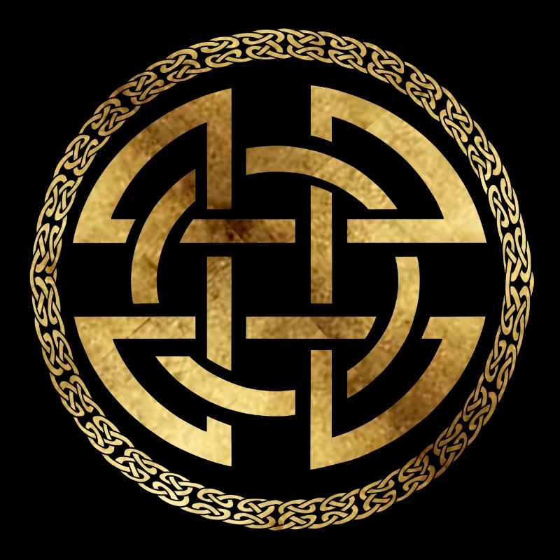 Celtic10 black background parchment