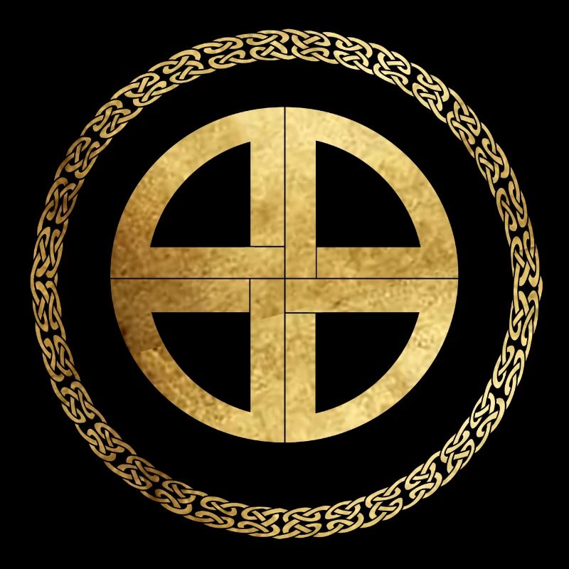 Keltisch13 Pergament mit schwarzem Hintergrund