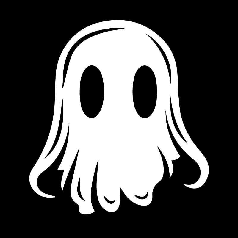 Spooky Cute Kawaii Ghost Design