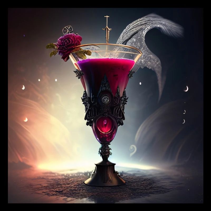 Cocktail rouge sang