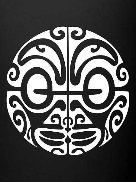 visage maori15 blanc