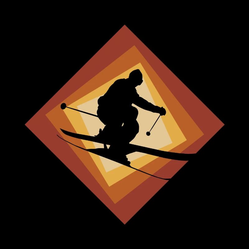 Freeride Skifahrer