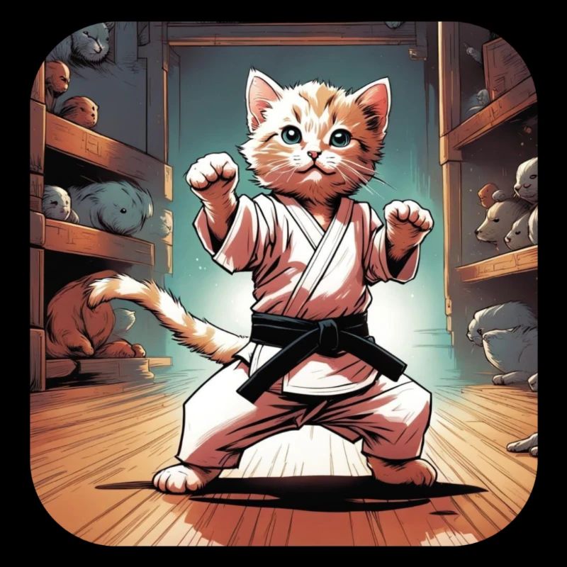 Chat de karaté doux
