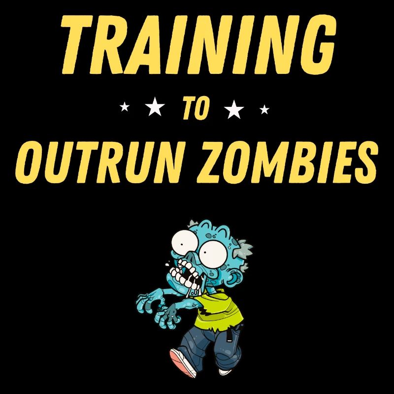 I'm training to run away from zombies funny workout