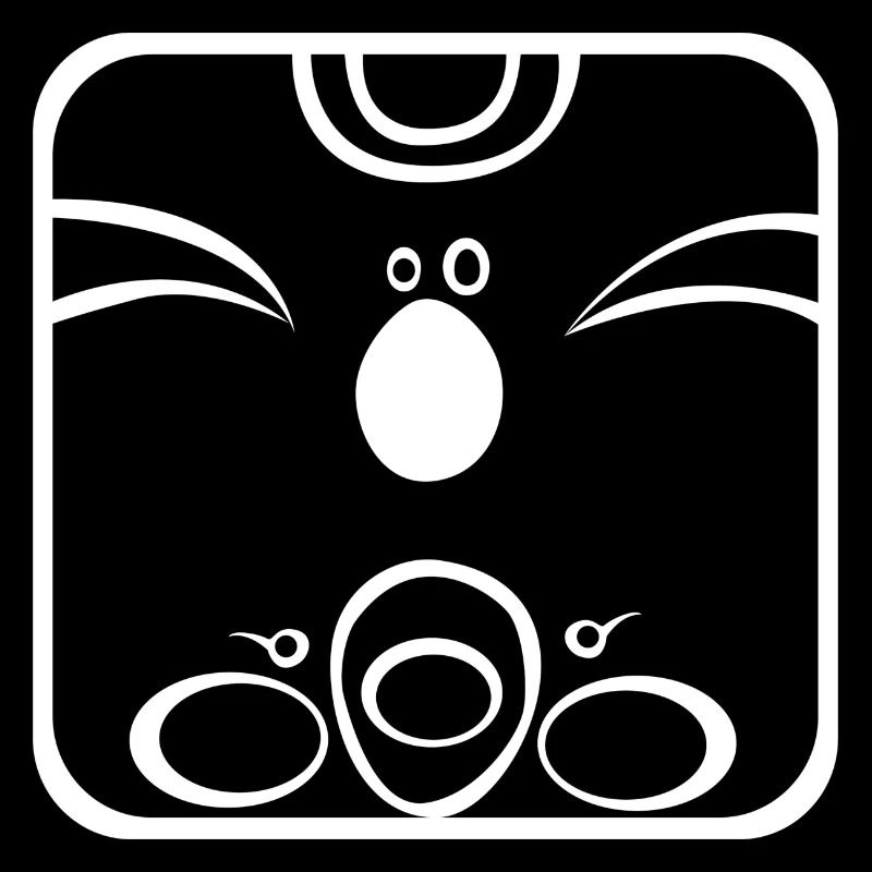 11 Kin Mayan Monkey WHT