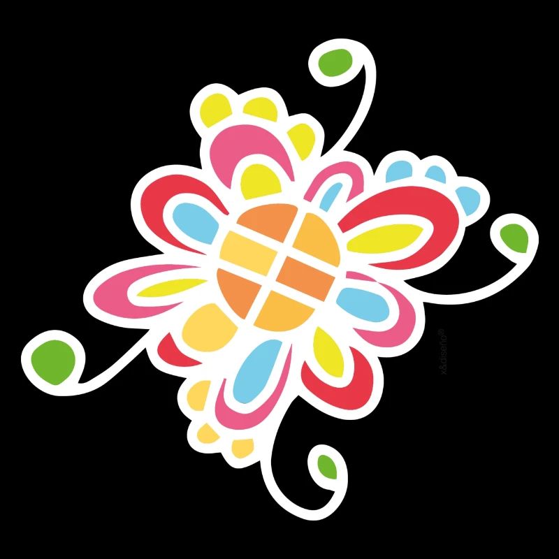 Imprimé Fleur Blanche