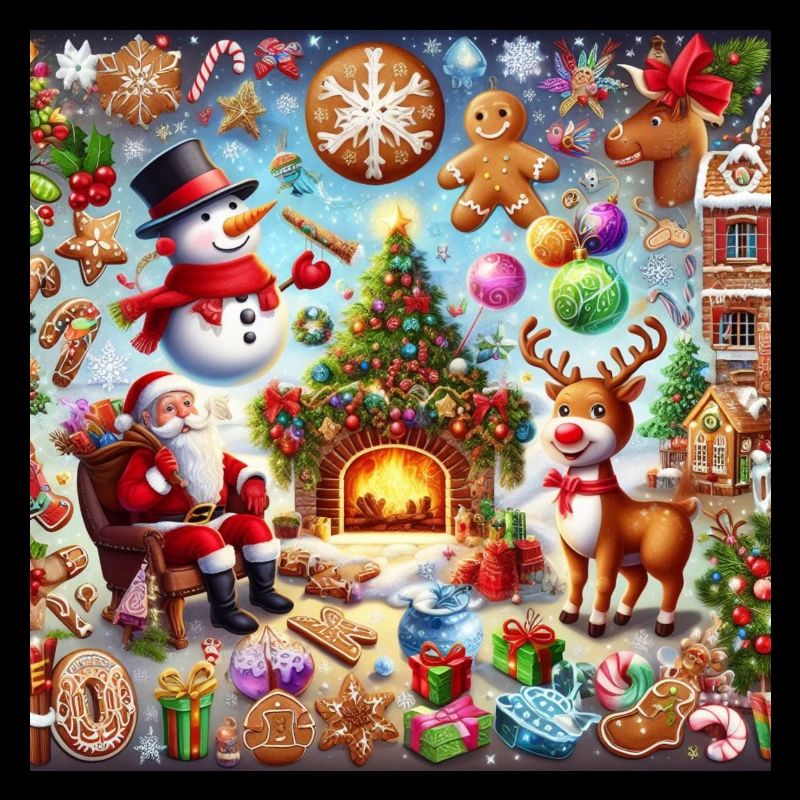 Cadeaux de Noël Gaufrette Réveillon de Noël Arbre de Noël