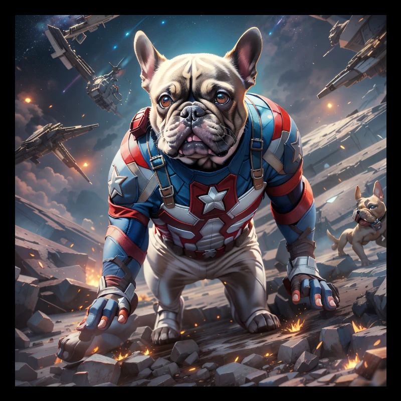 Frenchie Capt. Amer.