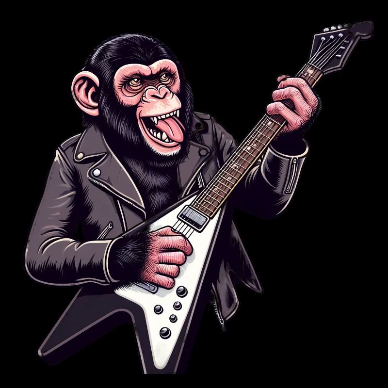 Rockender Schimpanse