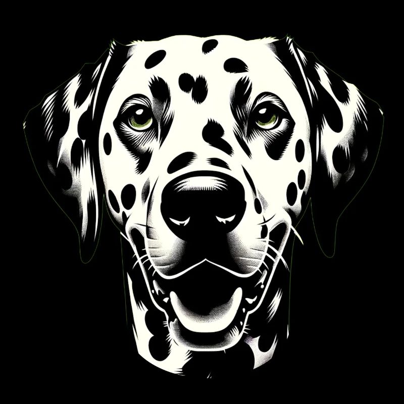 Dalmatien Visage De Chien