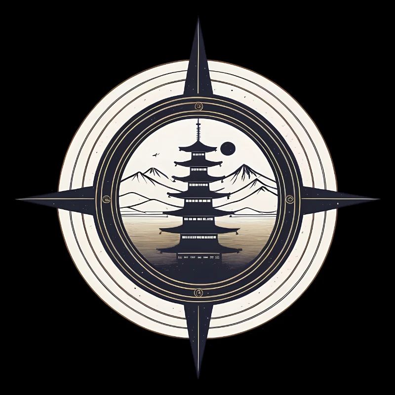 Zen Temple's Guiding Compass