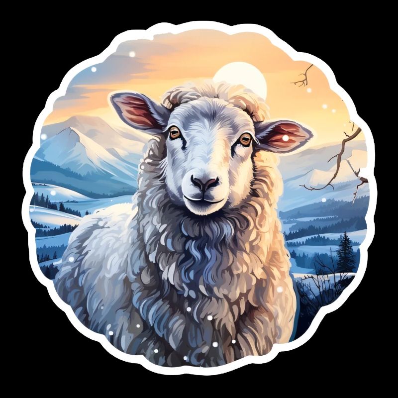 Sheep in winter