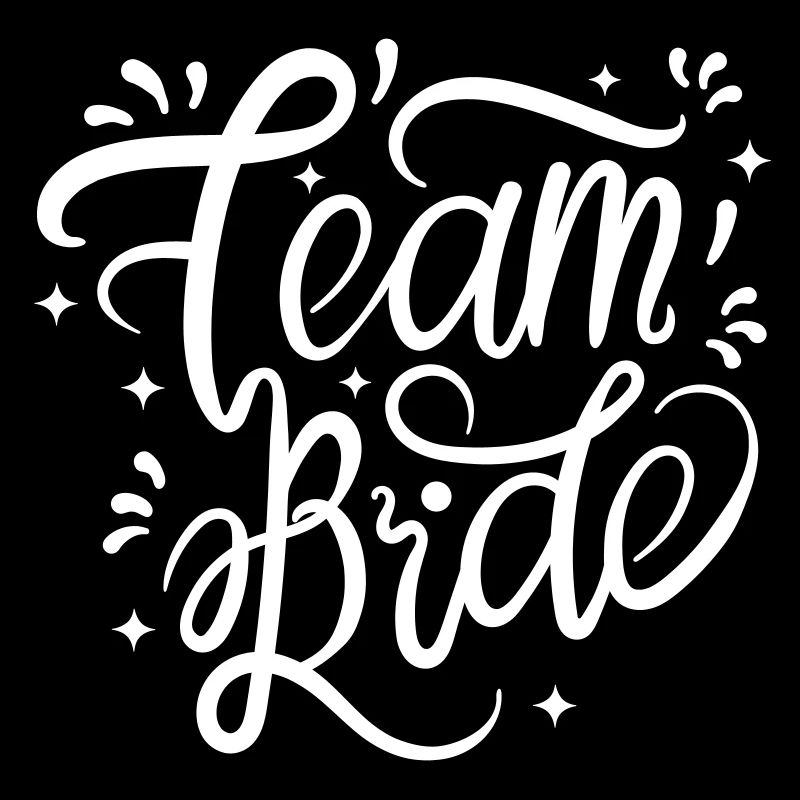 Team Bride in white for your bachelor party