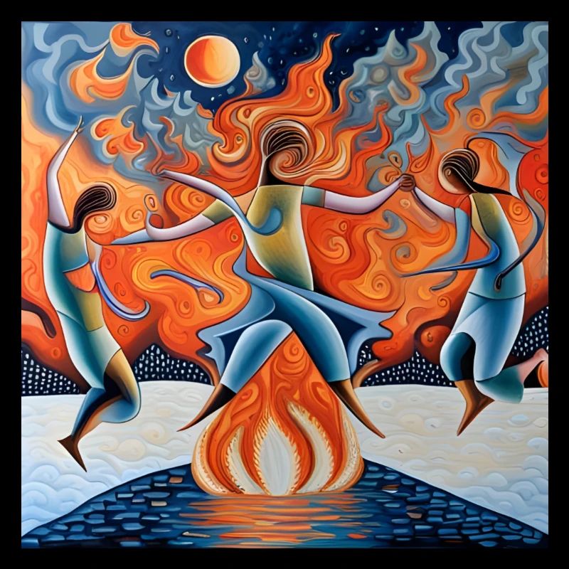 dancing around the fire