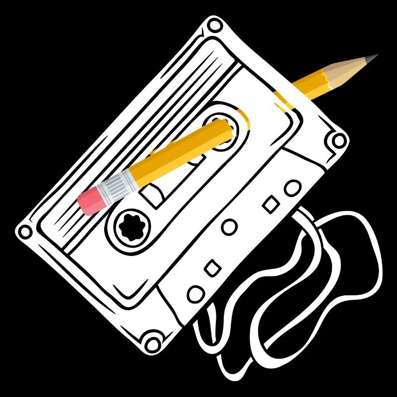 Rewind cassette with pencil