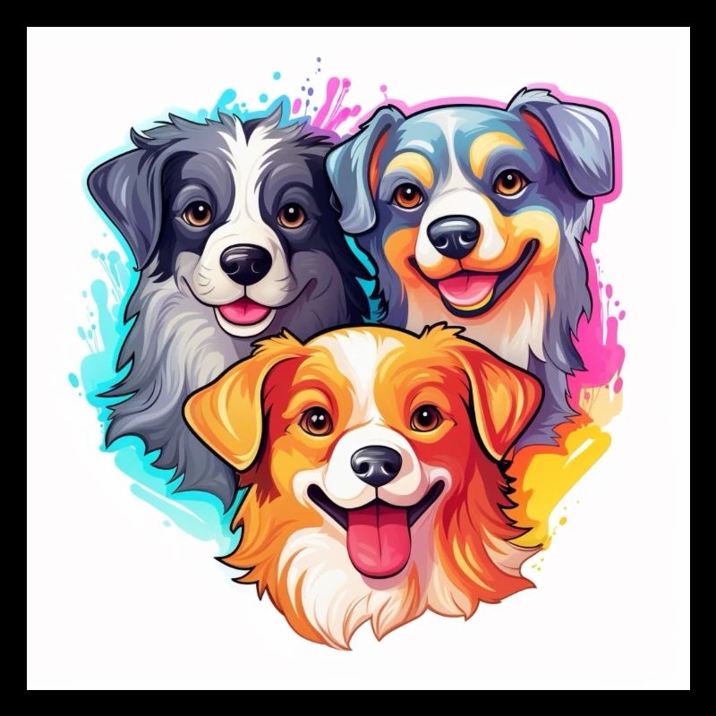 Drei kleine Hunde