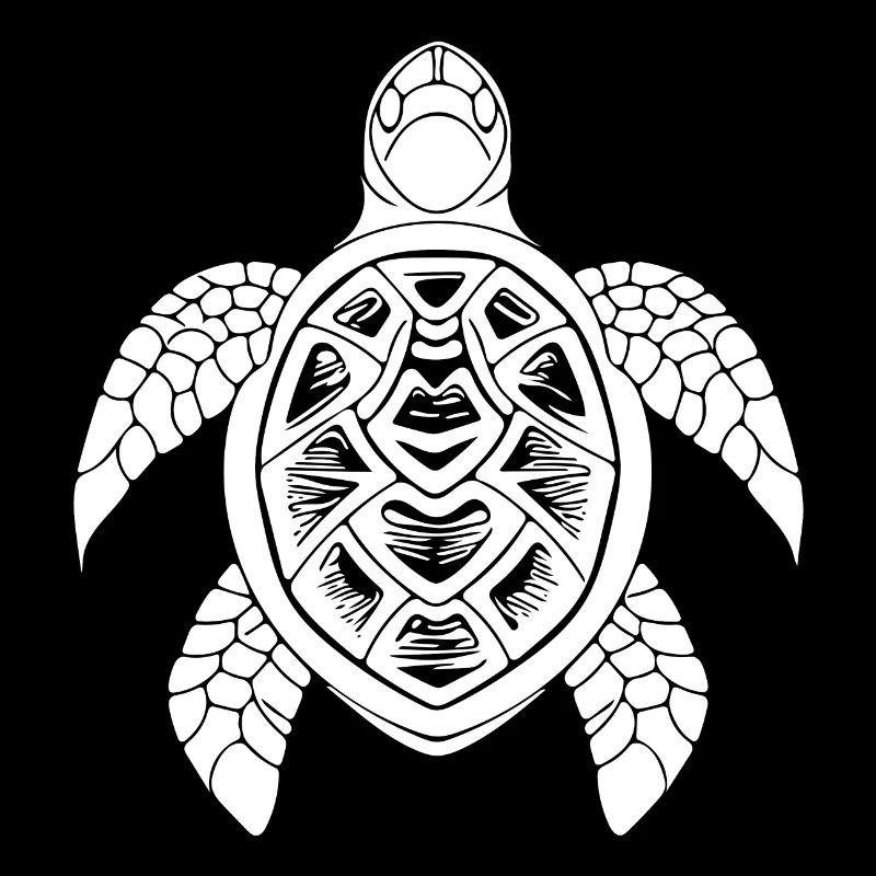 Turtle tattoo underwater design for divers