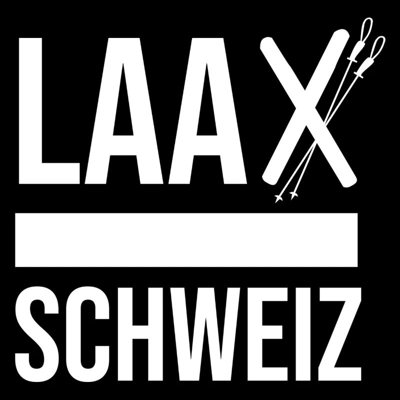 Laax Skifahrer Souvenir Pullover Laax T-Shirt