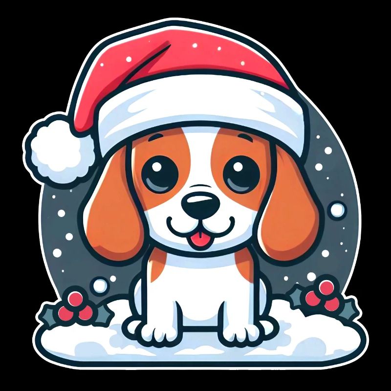 Beagle Noël - Chiot mignon