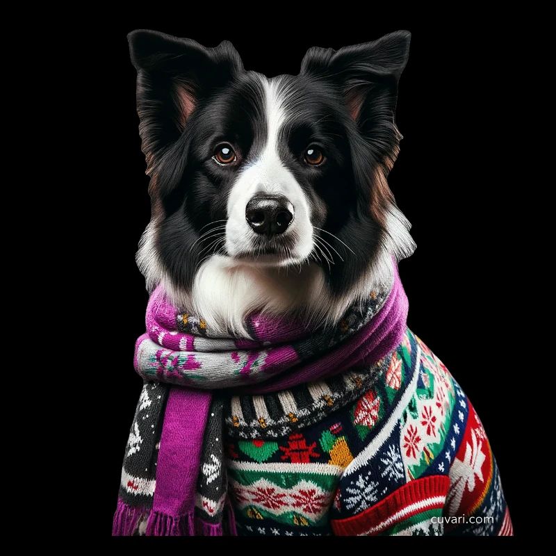 Border Collie Weihnachten