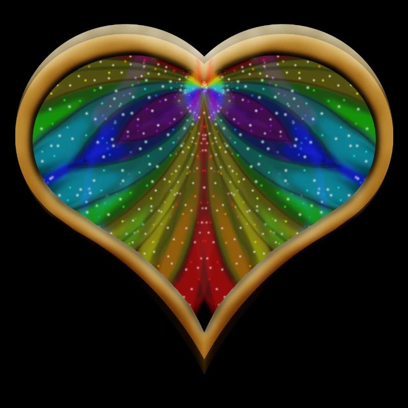 Regenbogen-Herz