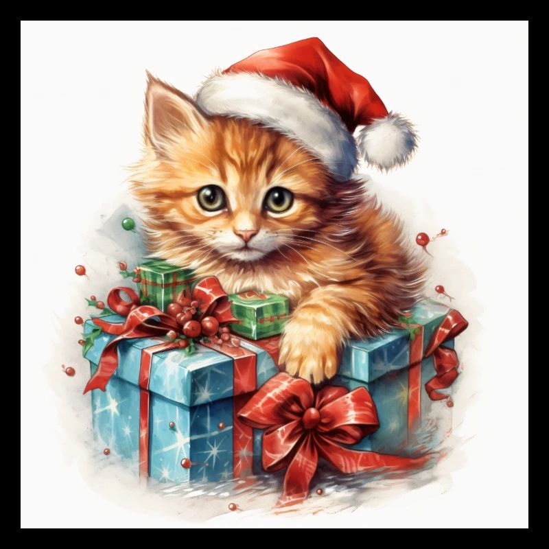 Chaton de Noël 2