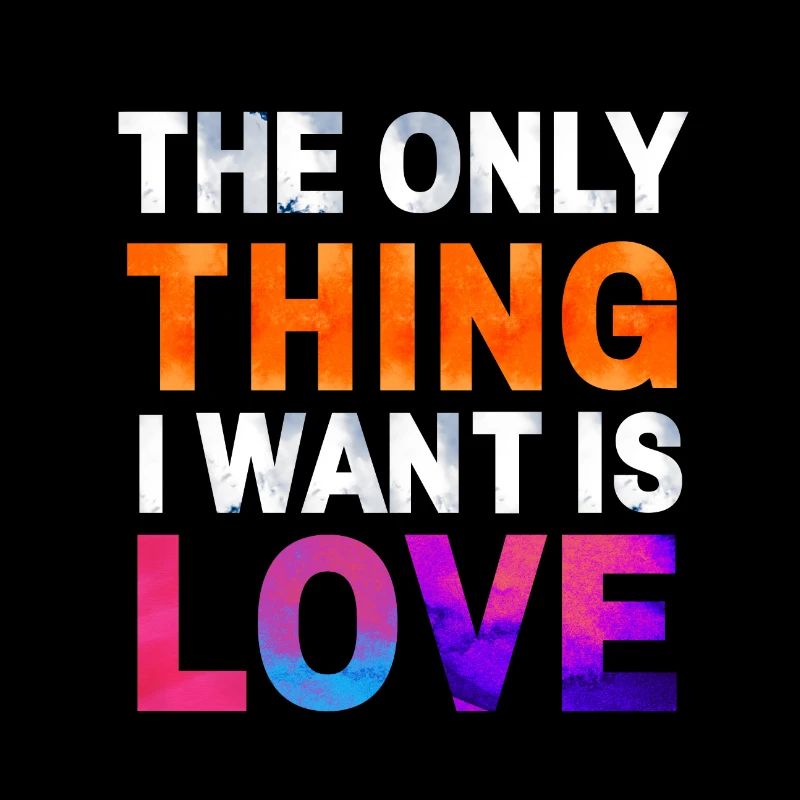 LOVE. Ein Shirt, ein Wort.