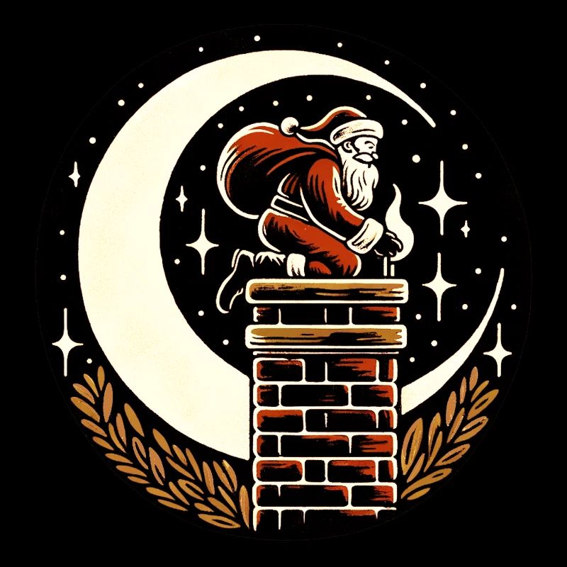 Cheminée Père Noël Noël