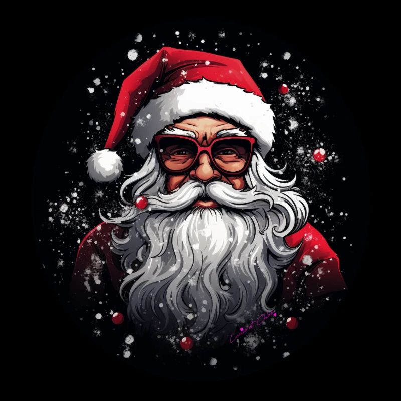 Weihnachtsmann mit Brille