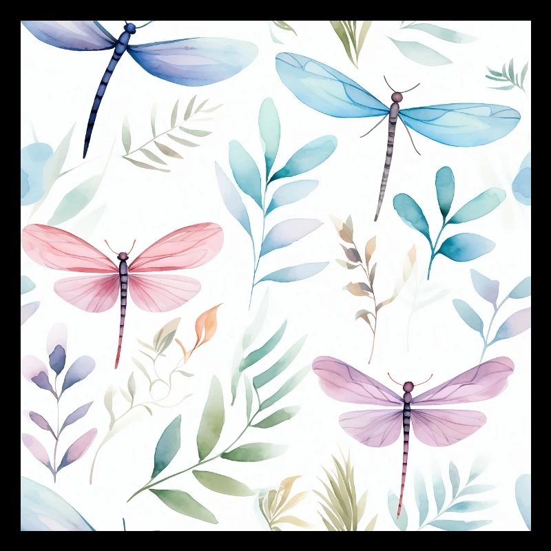 Libellule à l’aquarelle