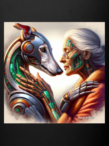Lévrier Robot Amour