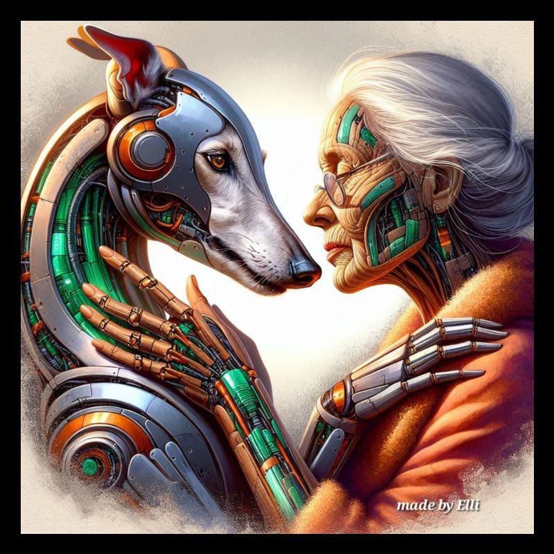 Lévrier Robot Amour