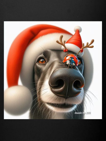 Greyhound Ladybug Christmas.