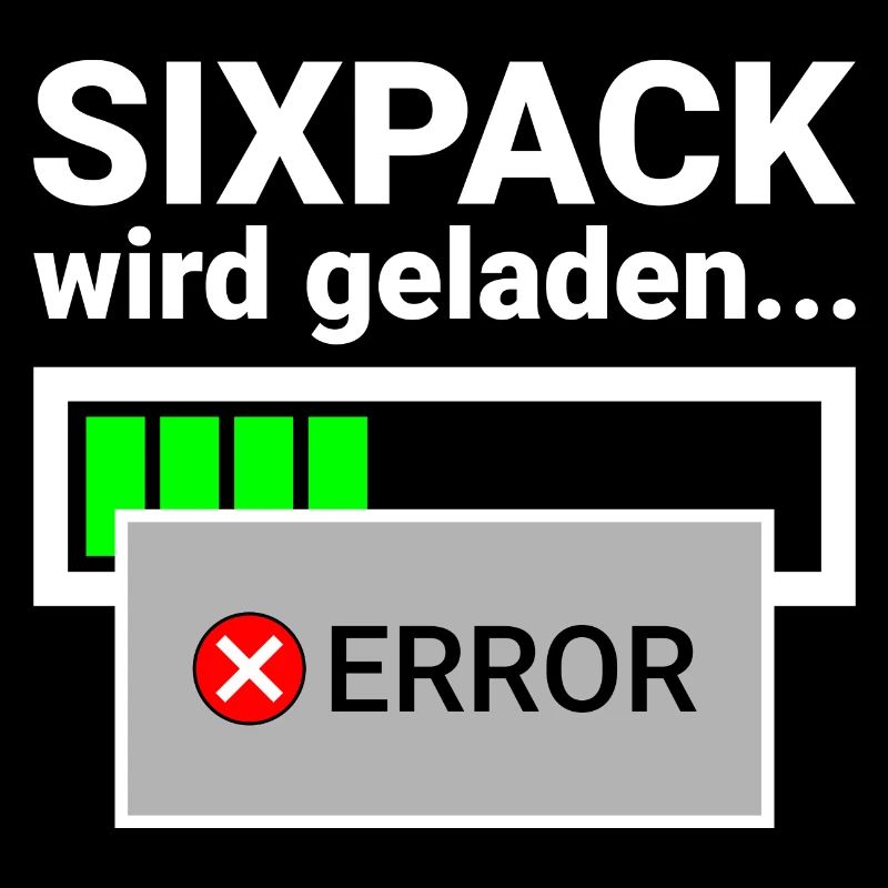 Bierbauch statt Sixpack für Computer Freaks Humor