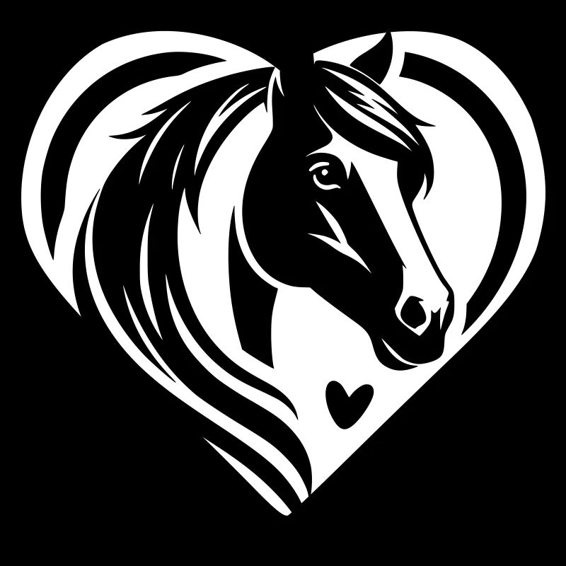 Pferdekopf Herz
