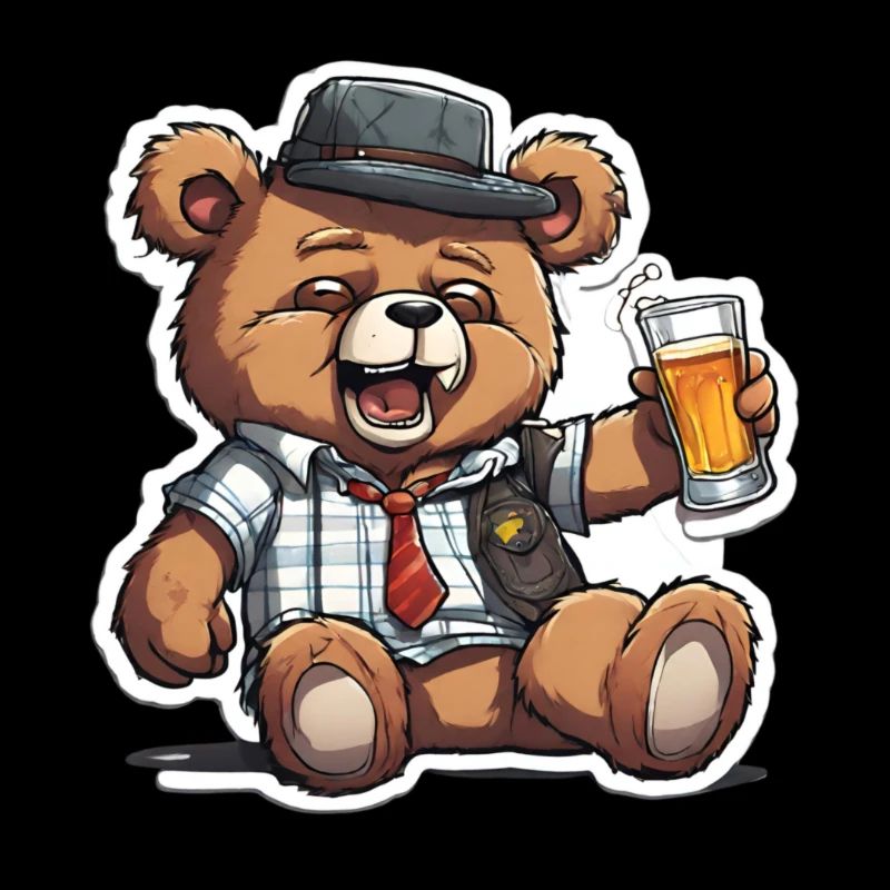 Feiernder Teddy mit Stil