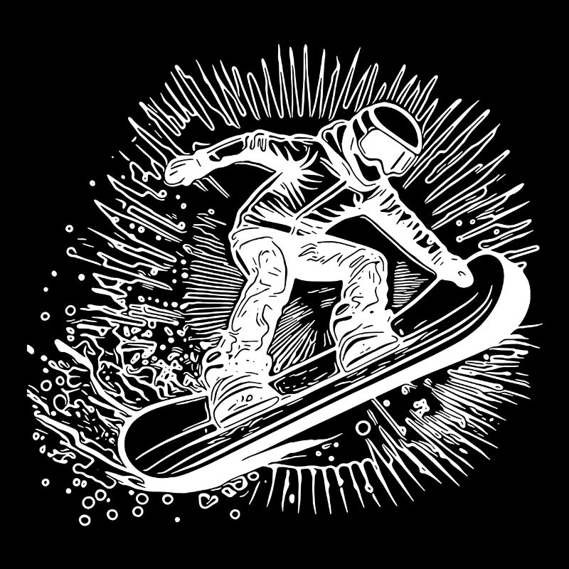 Snowboarding Style Krasser Snowboard Sprung