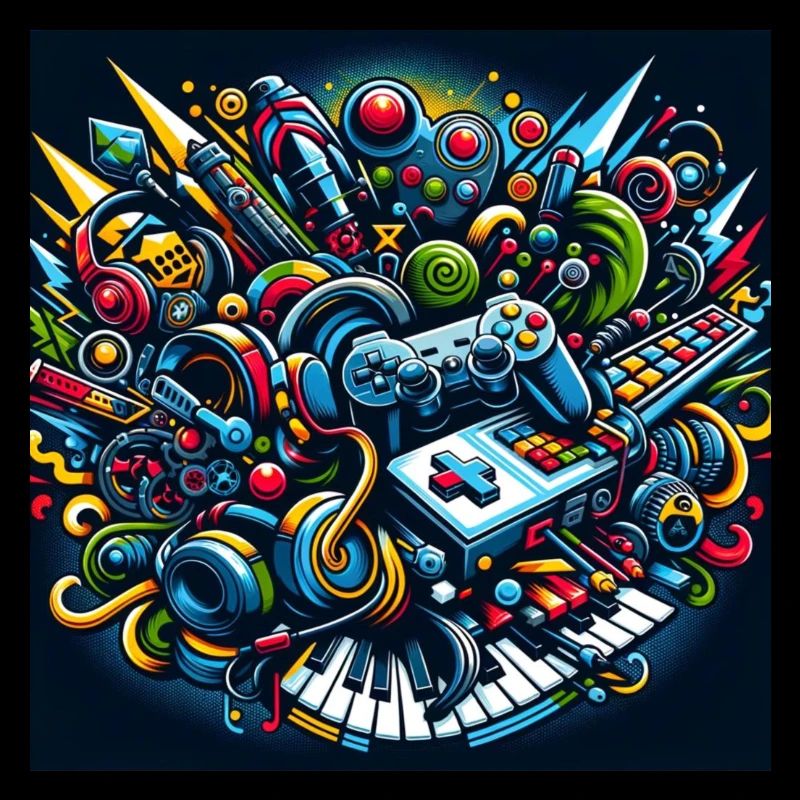 A creative and appealing design featuring gaming