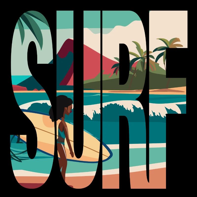 Surf, Surfer, Beach, Hawaii